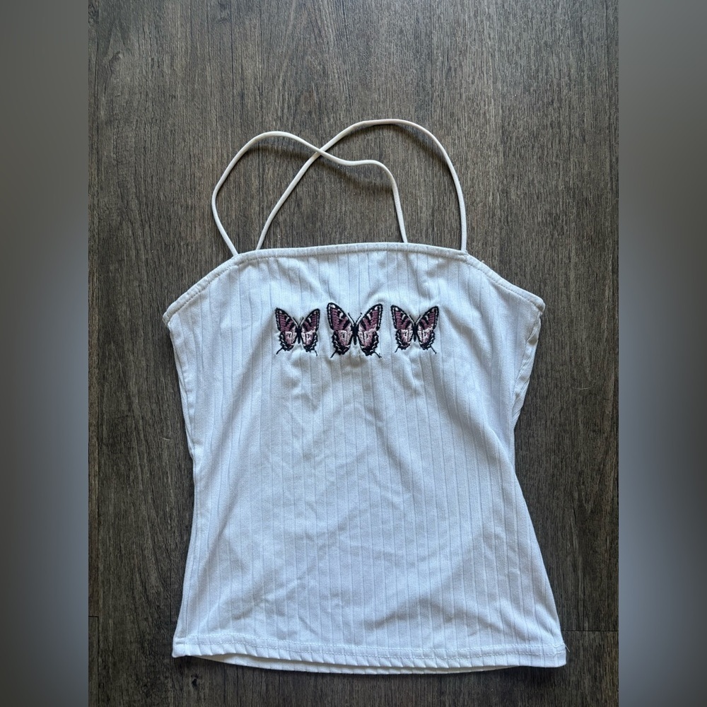 Justify White Spaghetti Strap Top